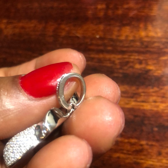 Silver boxing glove pendant